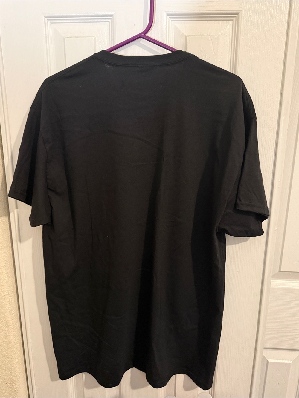 Black Graphic Men's Crew Neck T-Shirt - Picture 5 of 6